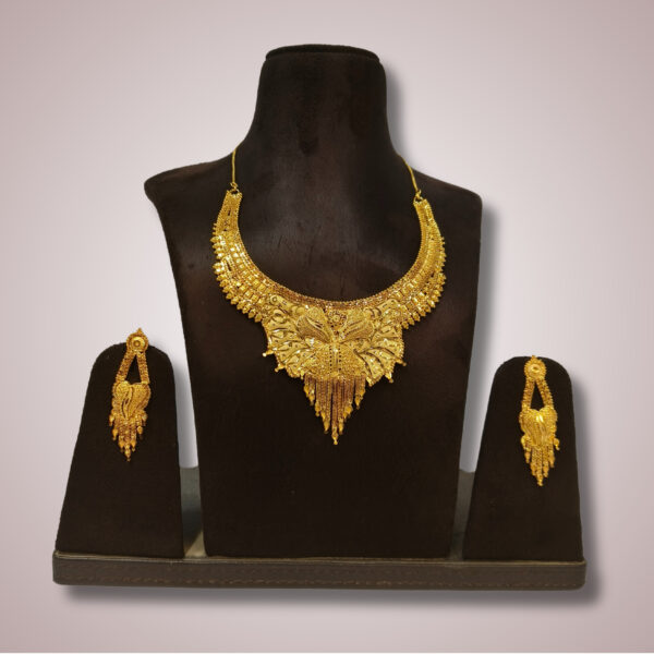 Royal Orchid Bridal Necklace Set
