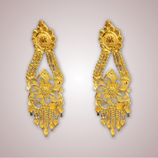 Royal Bloom Cascade Necklace Set - Image 3