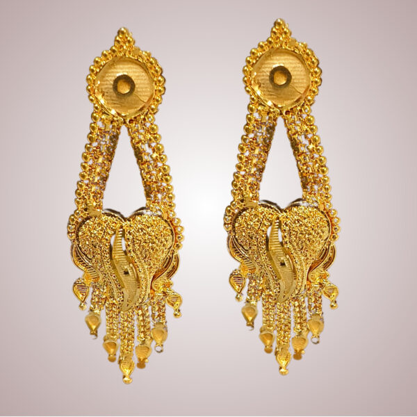 Royal Orchid Bridal Necklace Set - Image 3